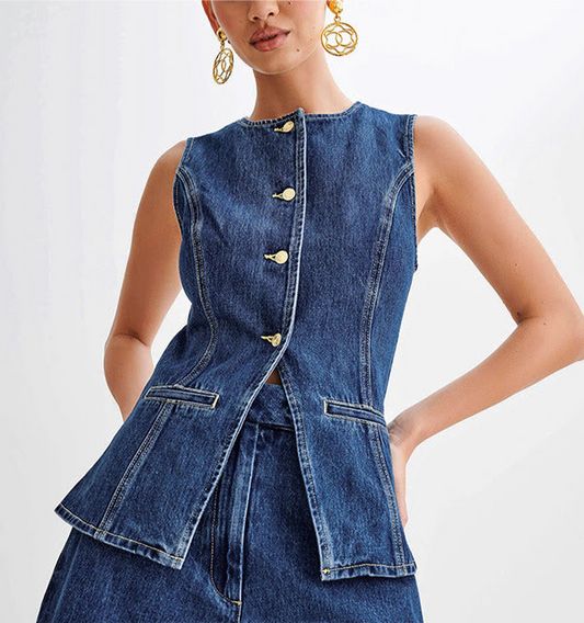 Denim top